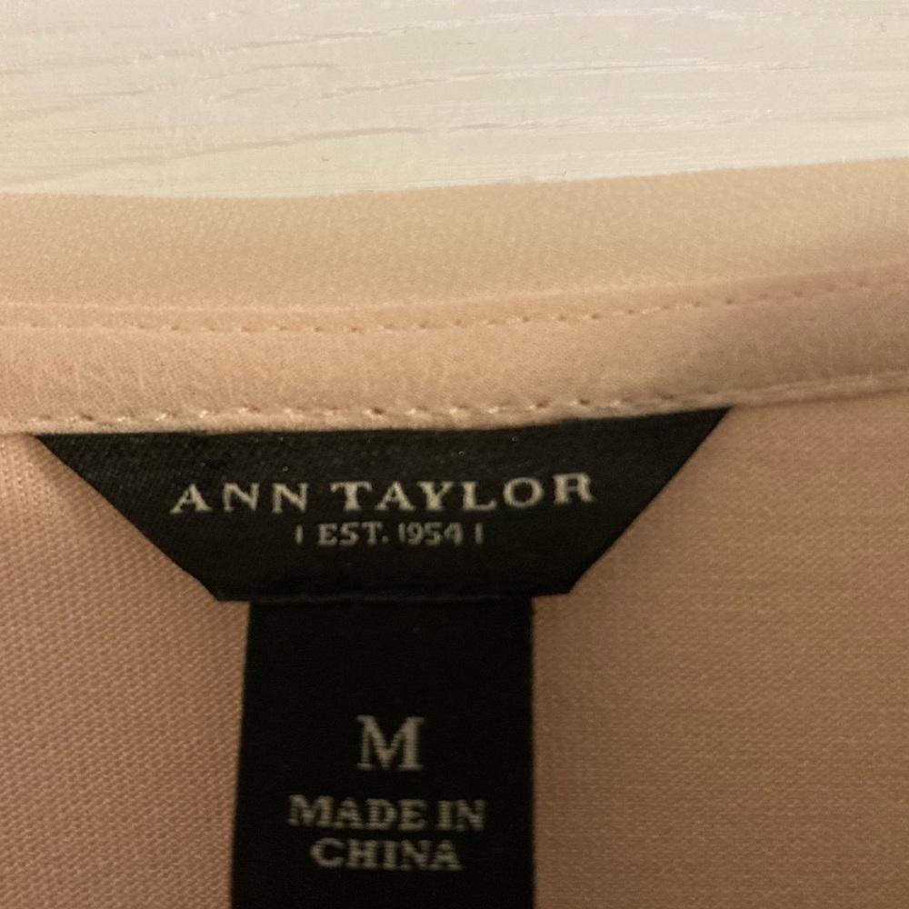 Ann Taylor Sequin Sparkle Chiffon Top - Picture 4 of 12
